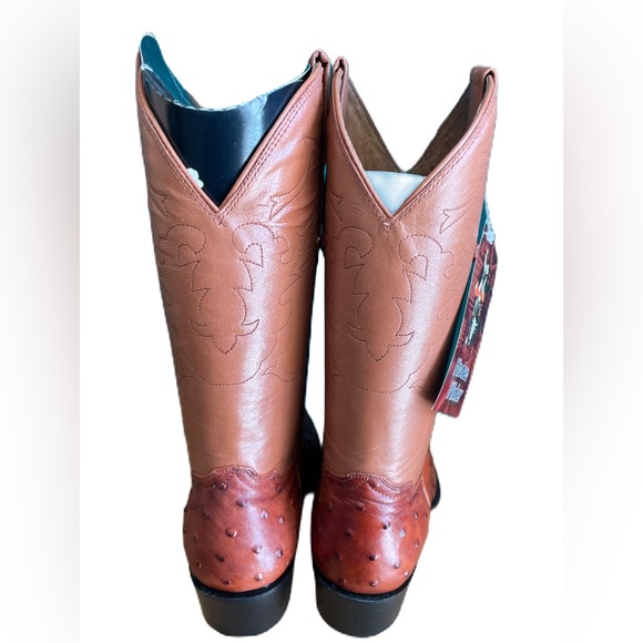 Rodeo Rider Men's cowboy ostrich Men’s boot - Picture 3 of 5